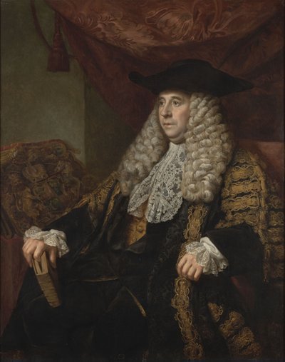 Portrait of Sir Charles Pratt, 1st Earl Camden (1714-1794) by Nathaniel Dance Holland